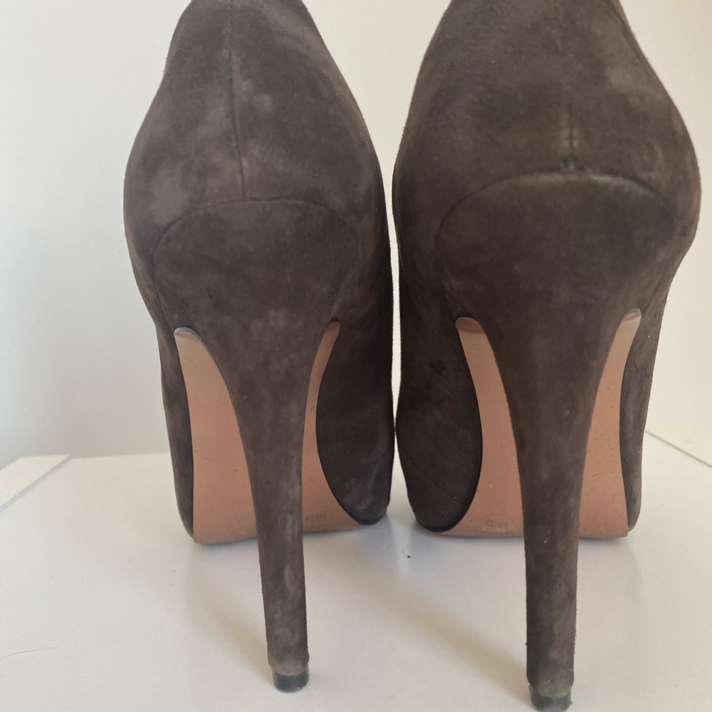 Bcbgeneration Dark Brown Suede Platform Booties - image 3